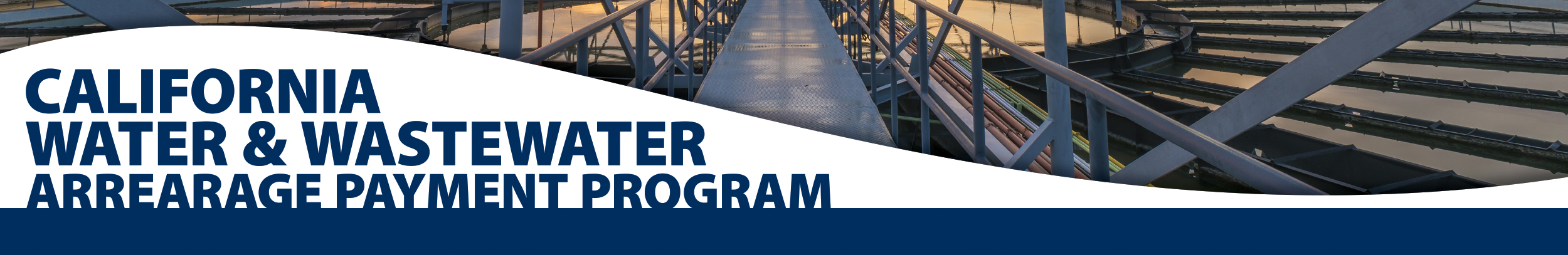 Water and Wastewater Arrearage Payment Program Banner