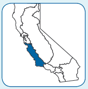 Map of CA highlighting Region 3