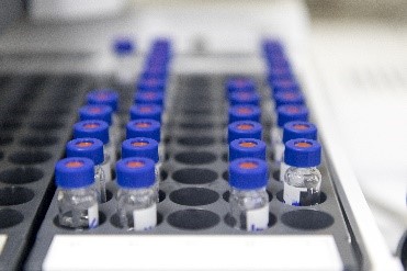 vials in a lab