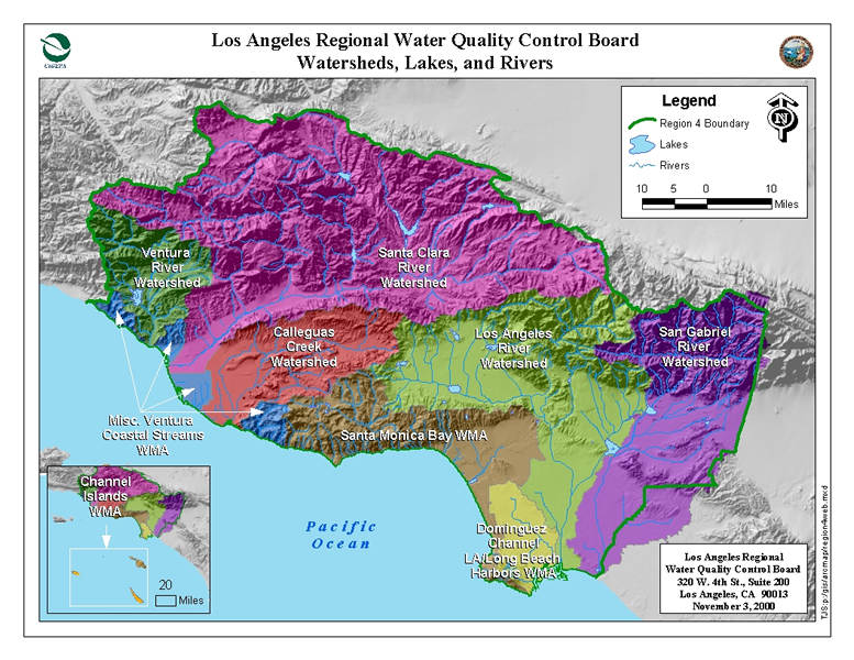 Los Angeles and Ventura County Watersheds
