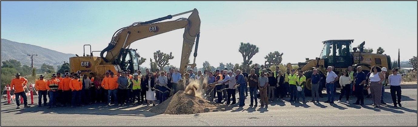 Groundbreaking ceremony for new sewage collection system for Yucca Valley.