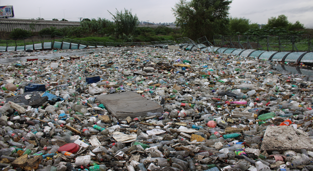 The floating Tijuana trash booms have prevented thousands of tons of debris from reaching the estuary. Credit: Rural Community Assistance Corporation