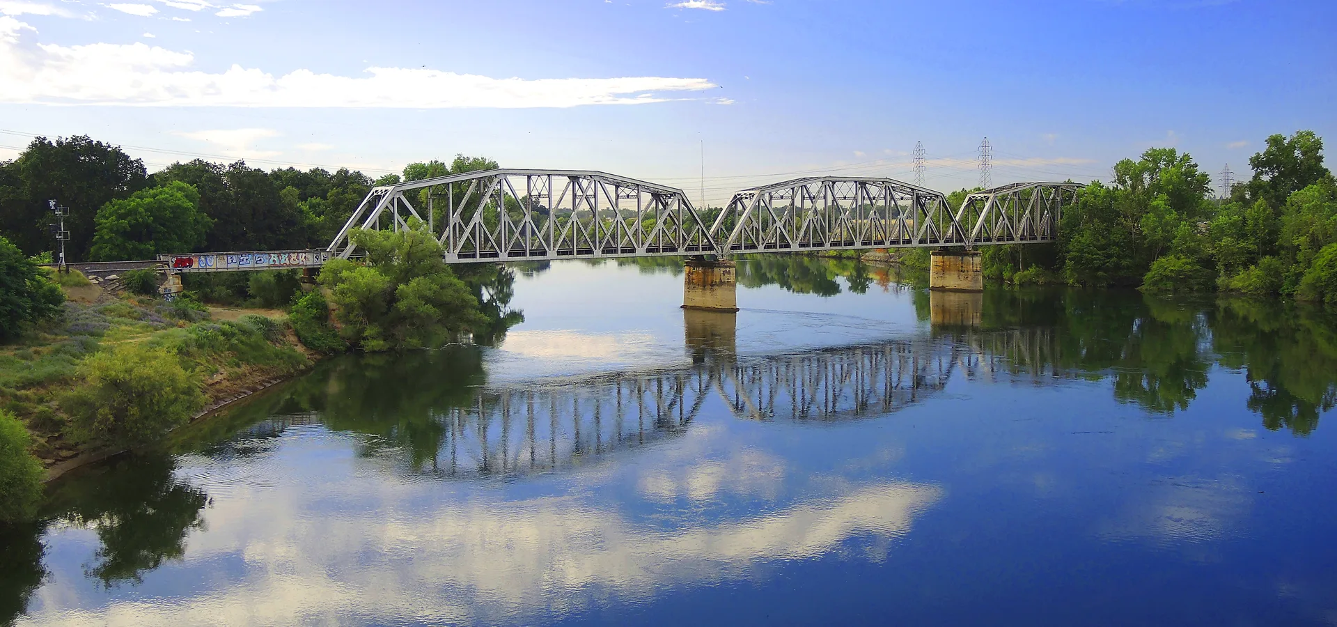 H Street Bridge over the American River. Credit: California Water Boards staff
