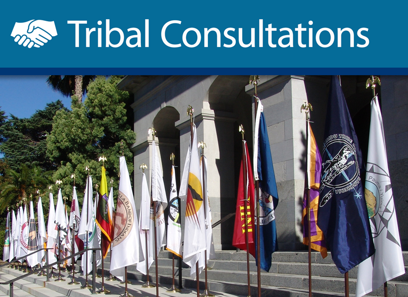 Opens the Tribal Consultations page
