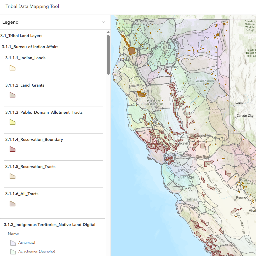 Tribal Data Map tool
