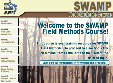 SWAMP Field Methods Course homepage