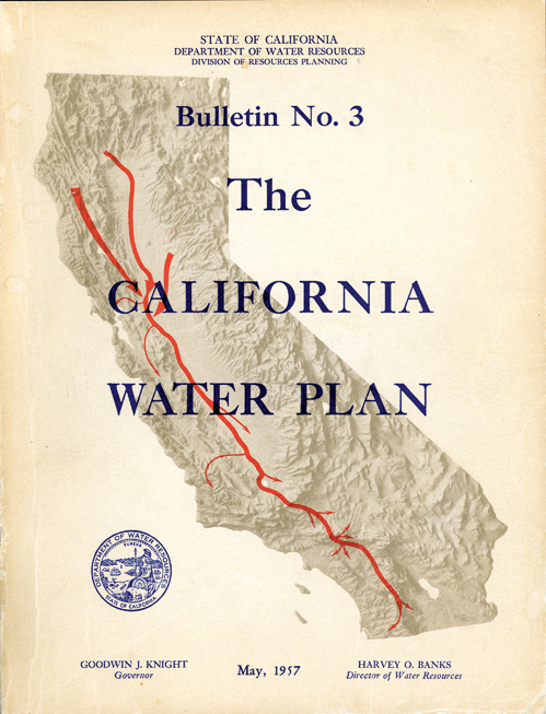 Water Plan – 1957 California Water Plan, an example of a general or coordinated plan which served as the basis for some of the state filings that have been made.