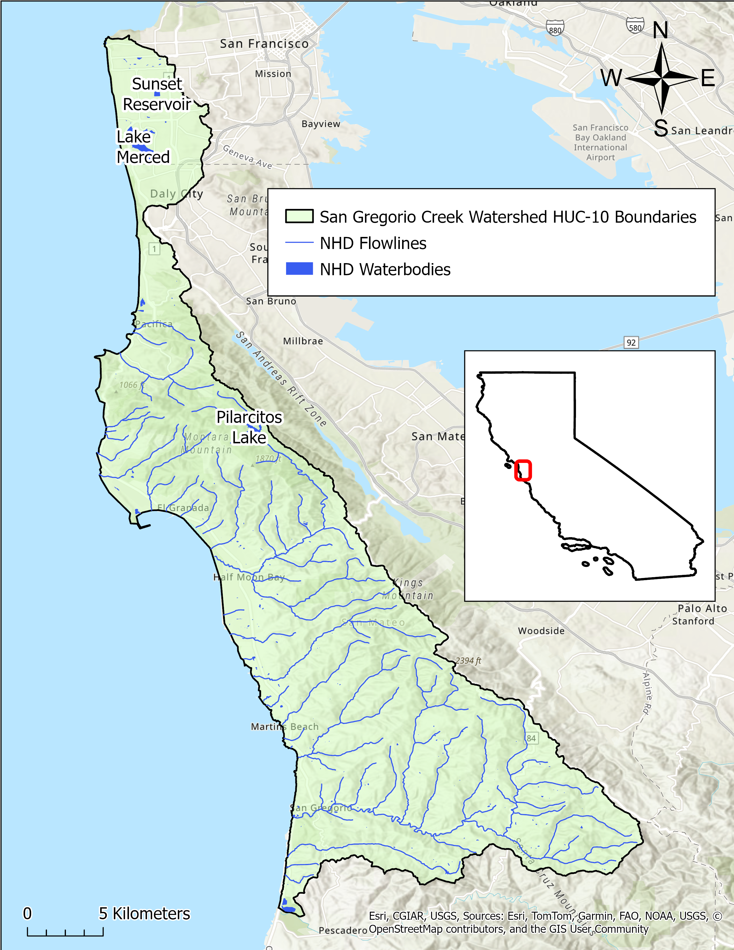 San Gregorio Creek Watershed